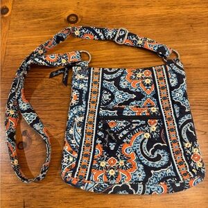 Vera Bradley Blue and Orange Crossbody Bag